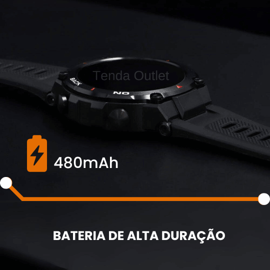 Smartwatch New H Nave GPS Integrado SINC. STRAVA + Pulseira de Brinde