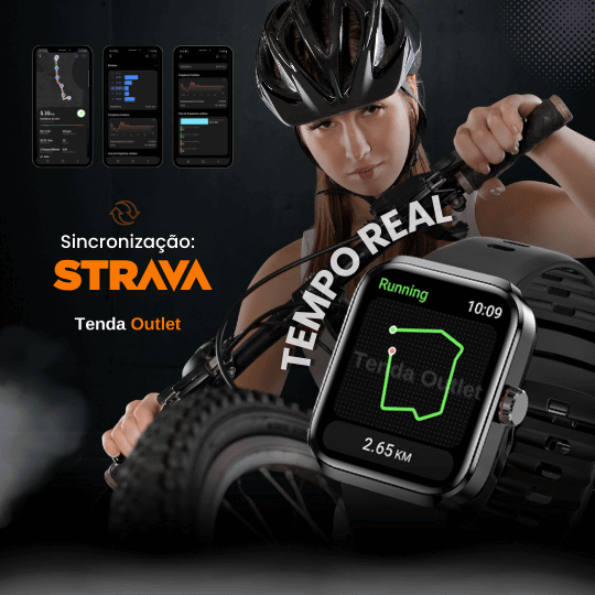 Smartwatch Omni - GPS Integrado SINC. STRAVA + Pulseira e Película de Brinde