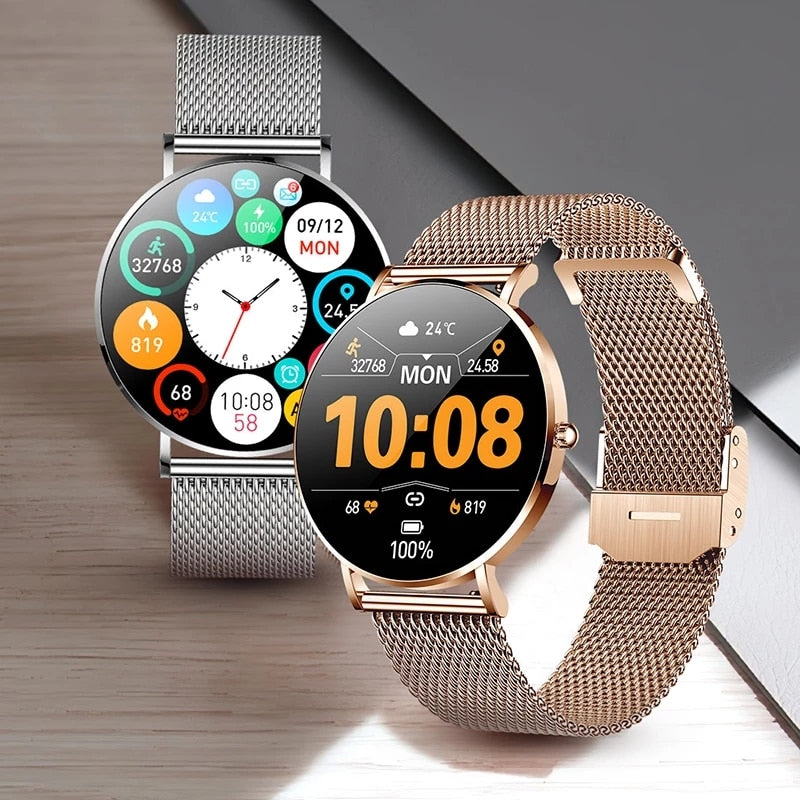 SmartWatch Ultra Feminino Tela Amoled + Pulseira de Brinde